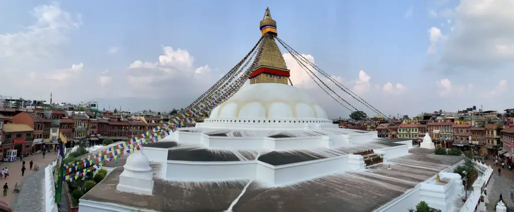 Plac przy Boudha Stupa w Katmandu