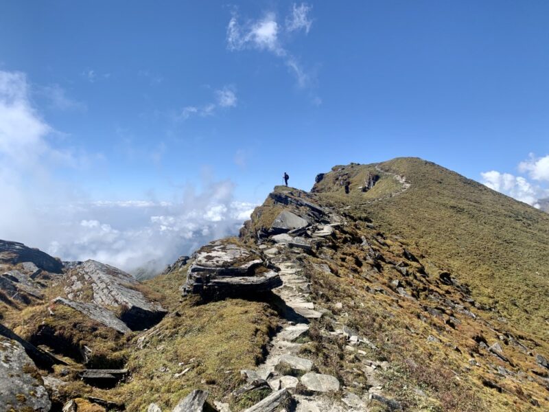 The path to the Base Camp was not challenging. Mardi Himal trek - day 5.