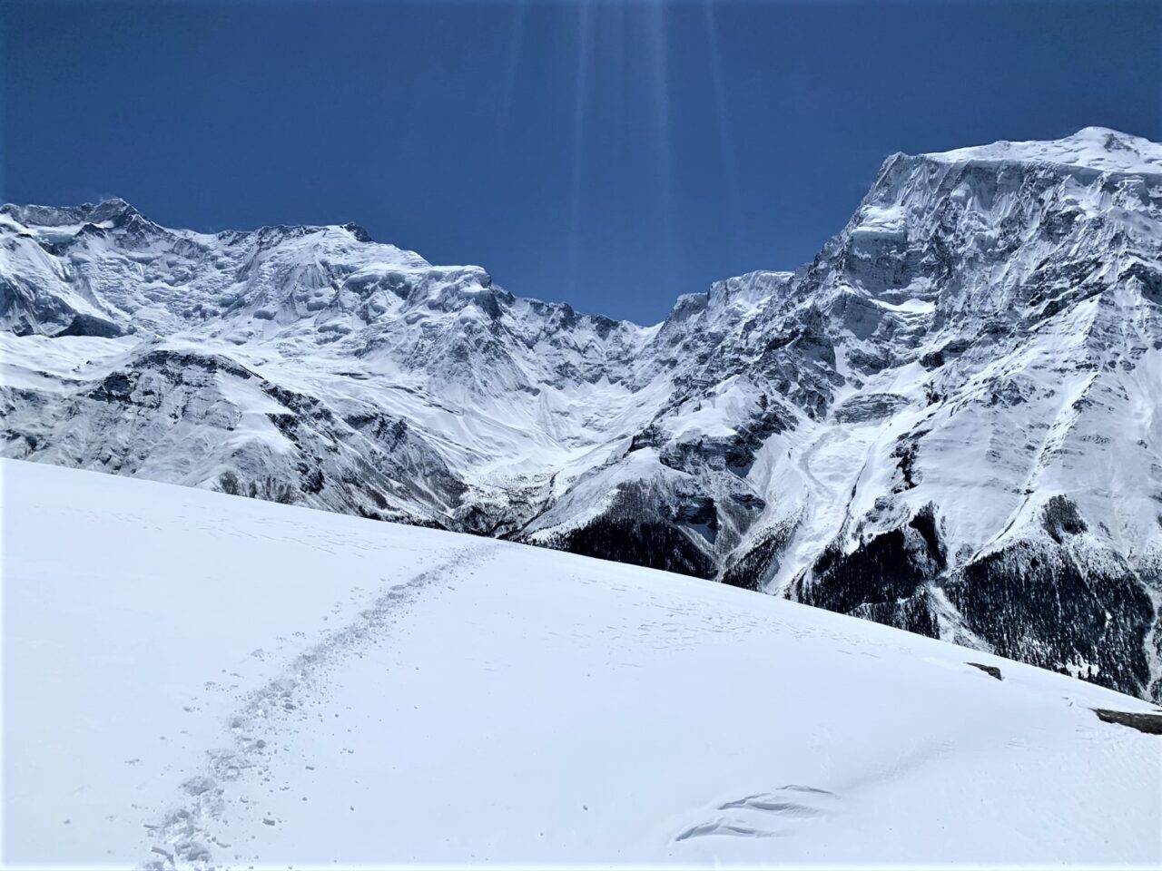 Dangers in Nepal while trekking - snow blindness