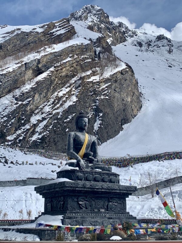 Everest Base Camp or Annapurna Circuit - Buddha statue in Muktinath