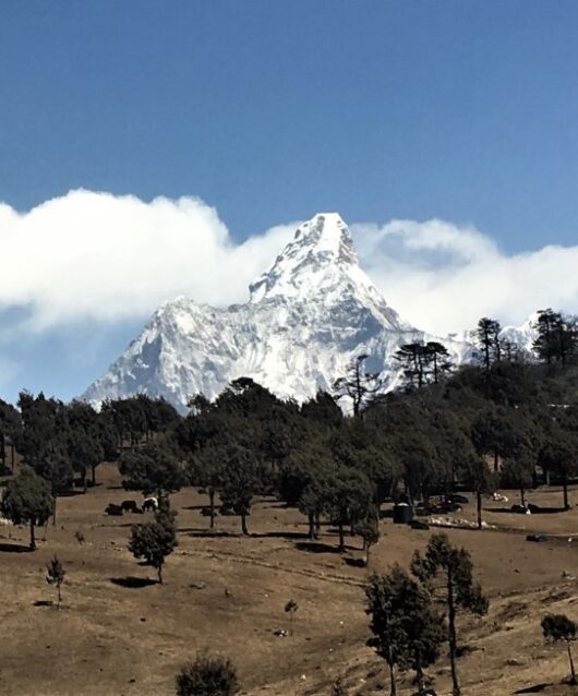 Everest Base Camp or Annapurna Circuit - views of Ama Damblam on the EBC trek