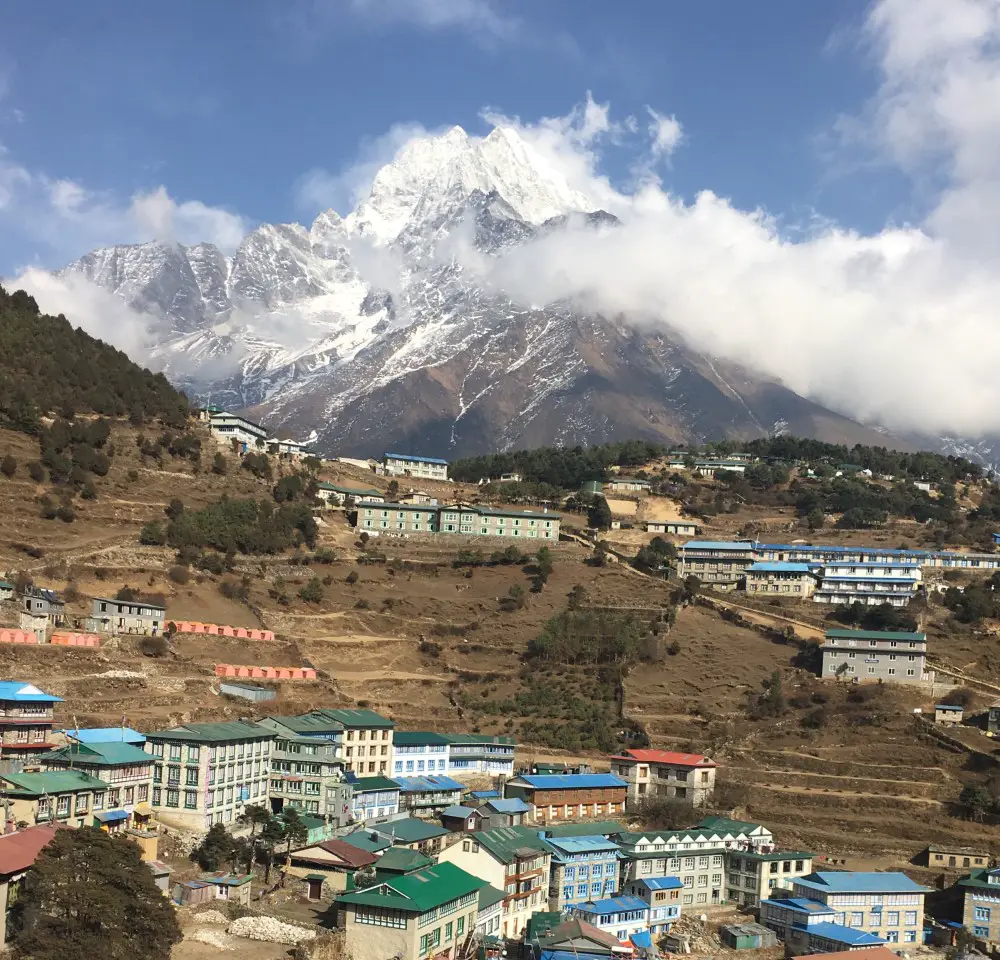 View from the Alpine Lodge - Namche Bazaar