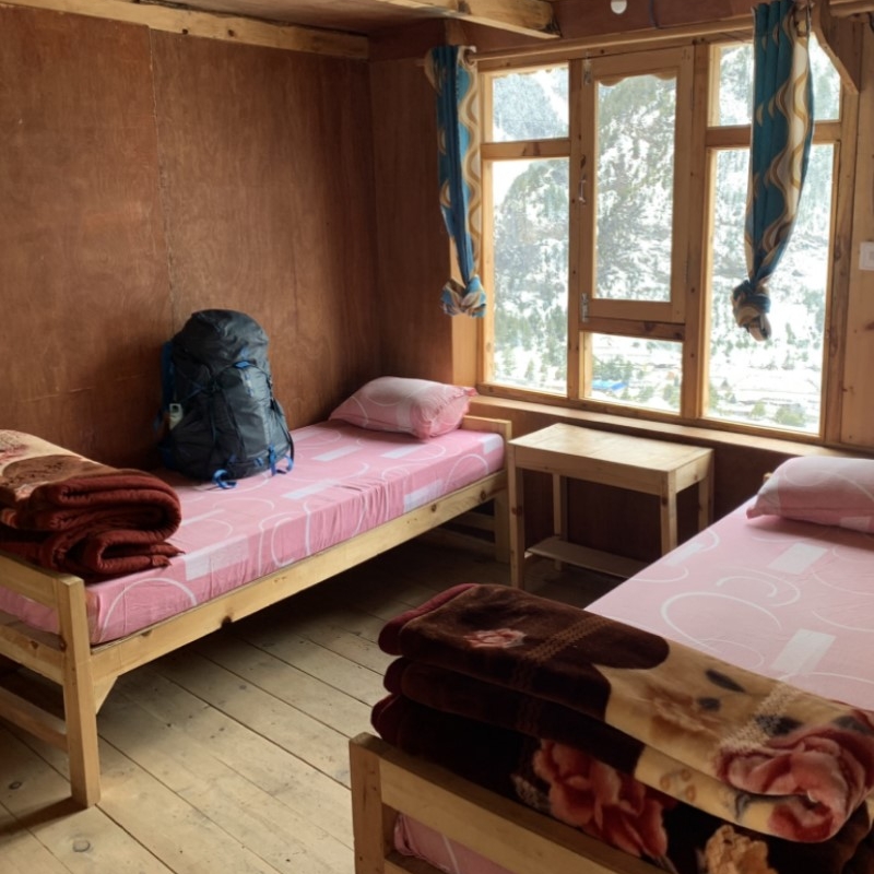 My cosy room in Mandala Hotel in Upper Pisang