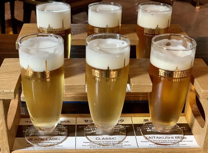 Degustacja piwa - Muzeum Piwa w Sapporo
