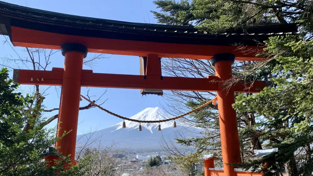 Chureito Pagoda Tori Gate -- the best view of Mount Fuji - Kawaguchi in 2 days