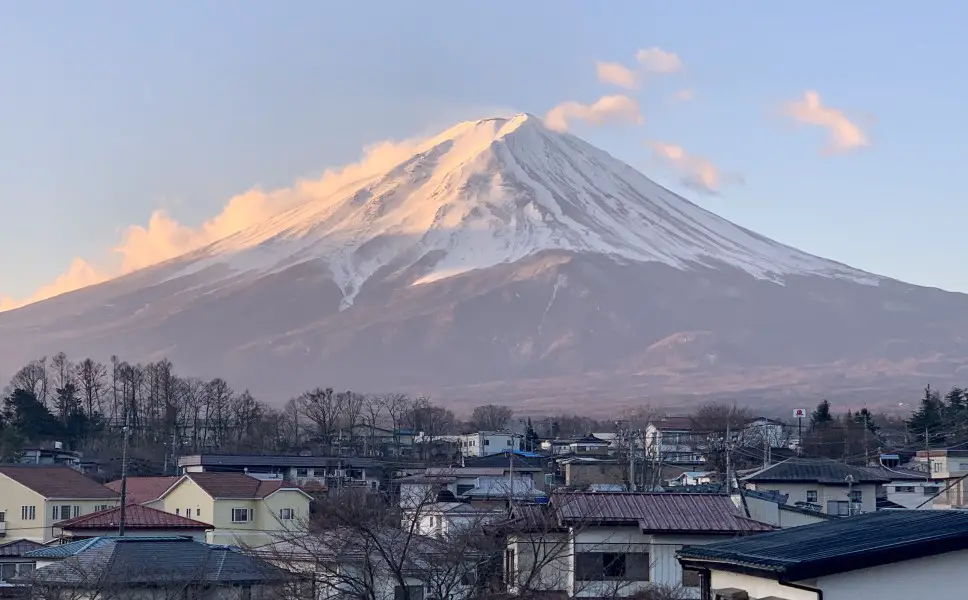 Góra Fuji wschód słońca
