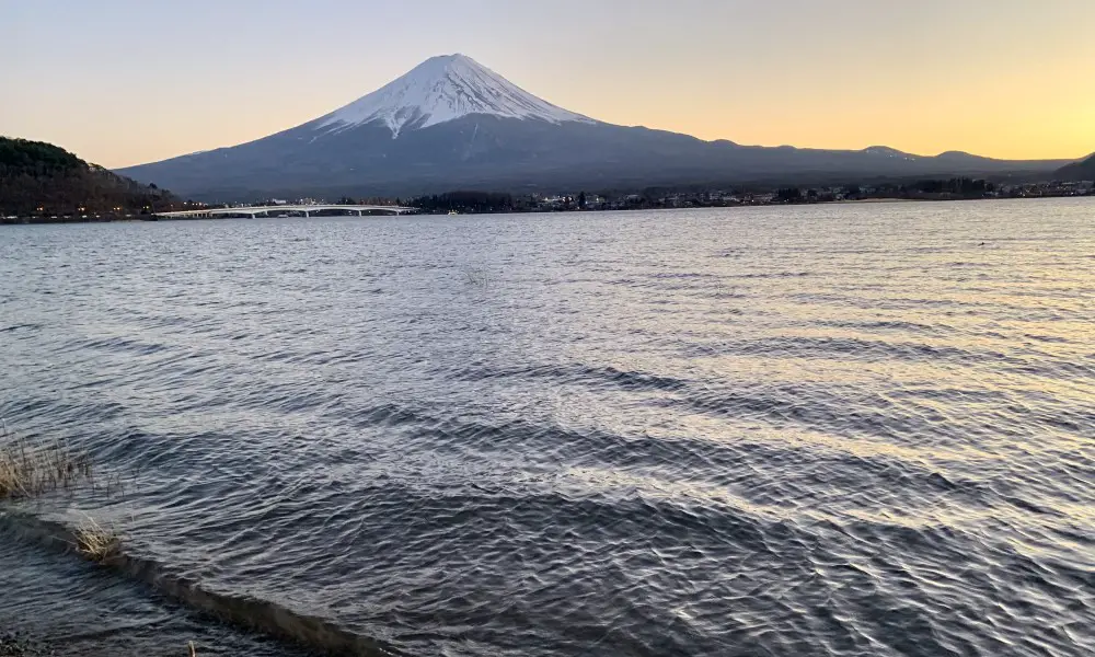 Fuji Sunset Lake Kawaguchi