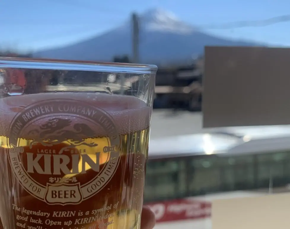 Piwo z widokiem na Górę Fuji