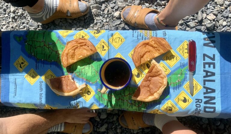 My breakfast - hiking in Japan