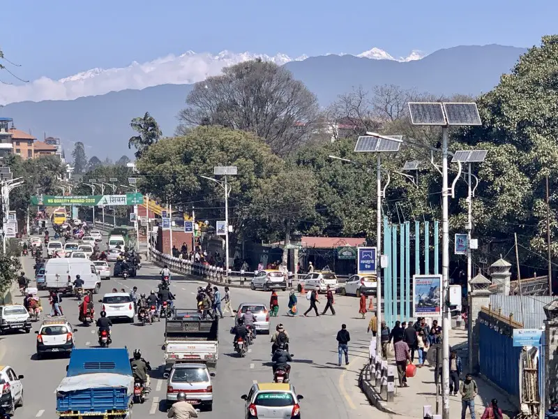 on the way to Nepal Tourism Board in Kathmandu