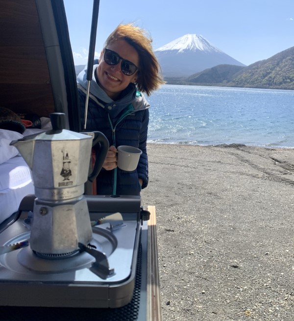 Camping under Mount Fuji