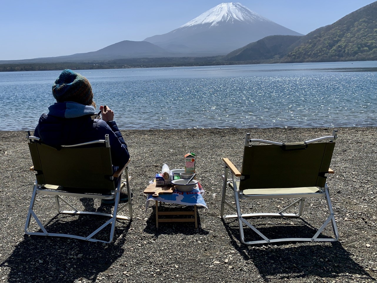 Camping under Mount Fuji