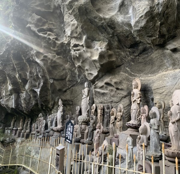 Stone statues of Buddhist disciples - rakans