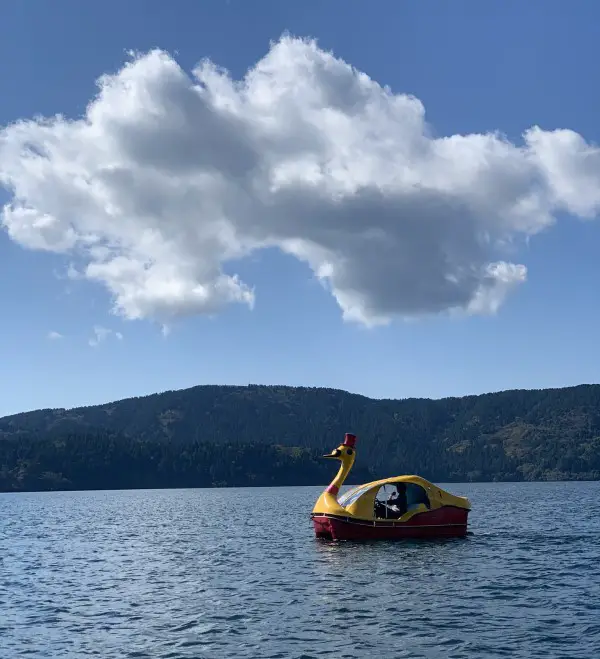 Swan boat Hakone lake