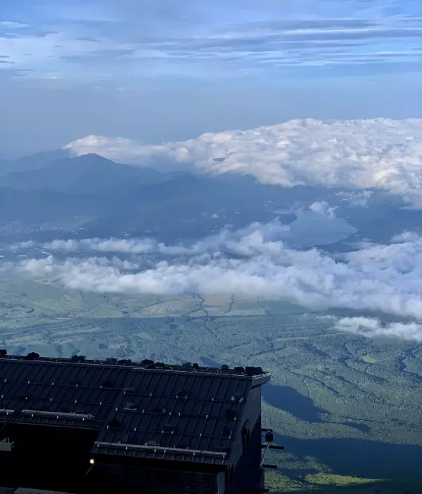 Climbing Mount Fuji via Subashiri Trail - 8th Station views