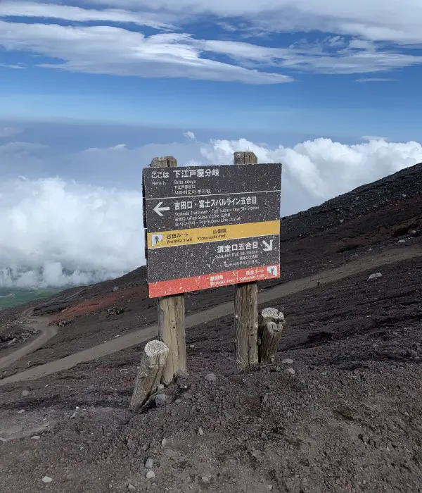 Subashiri Trail signs