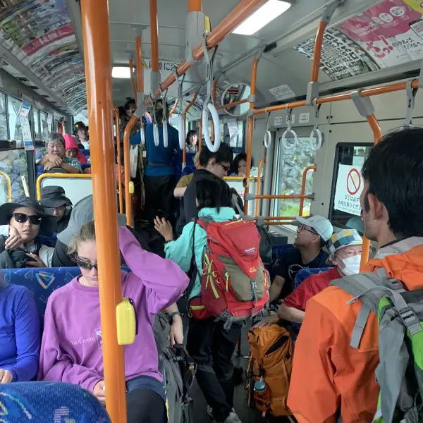 GETTING TO THE 5TH STATION OF MOUNT FUJI BY BUS