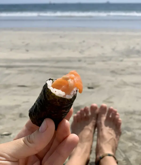 Sushi on Kamakura Beach
