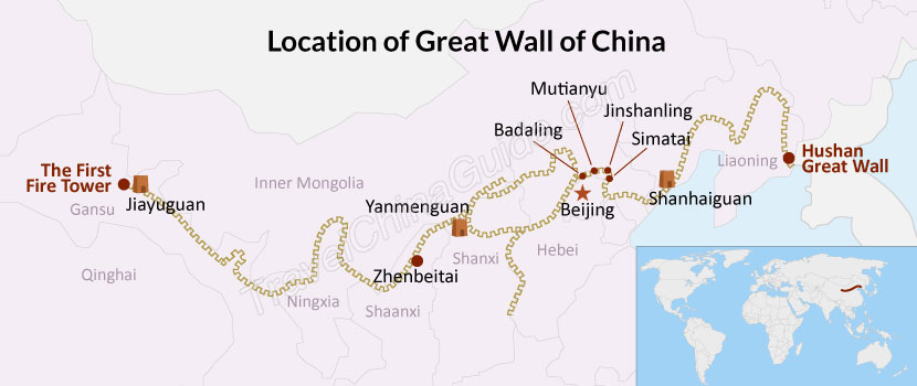 The Great Wall of China - location