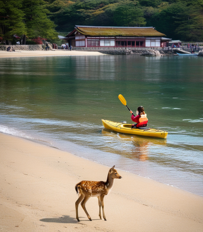 Kayaking in Miyajima Island