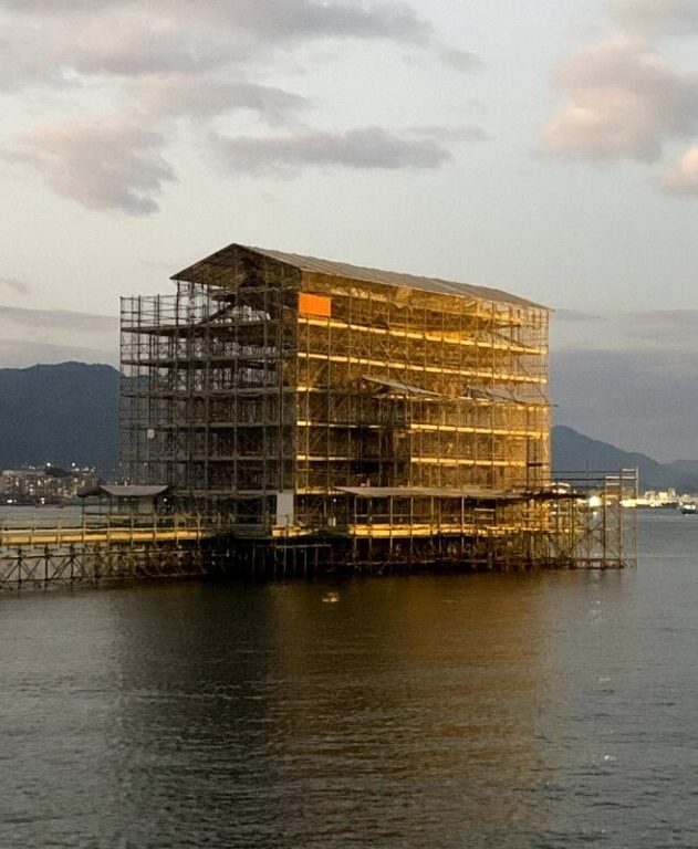 Miyajima Island - torii gate renovation