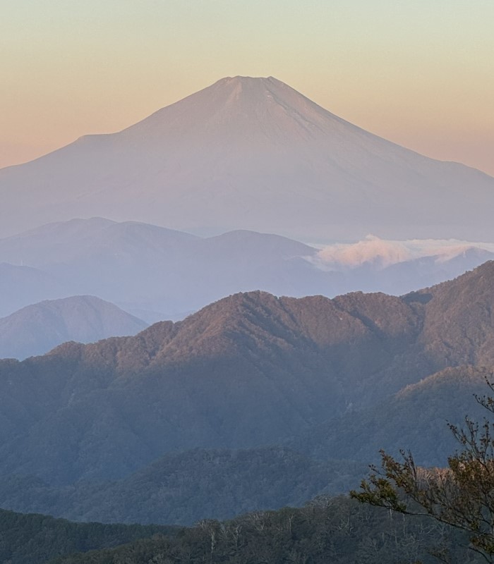 Mount Fuji from Mount Tanzawa sunrise